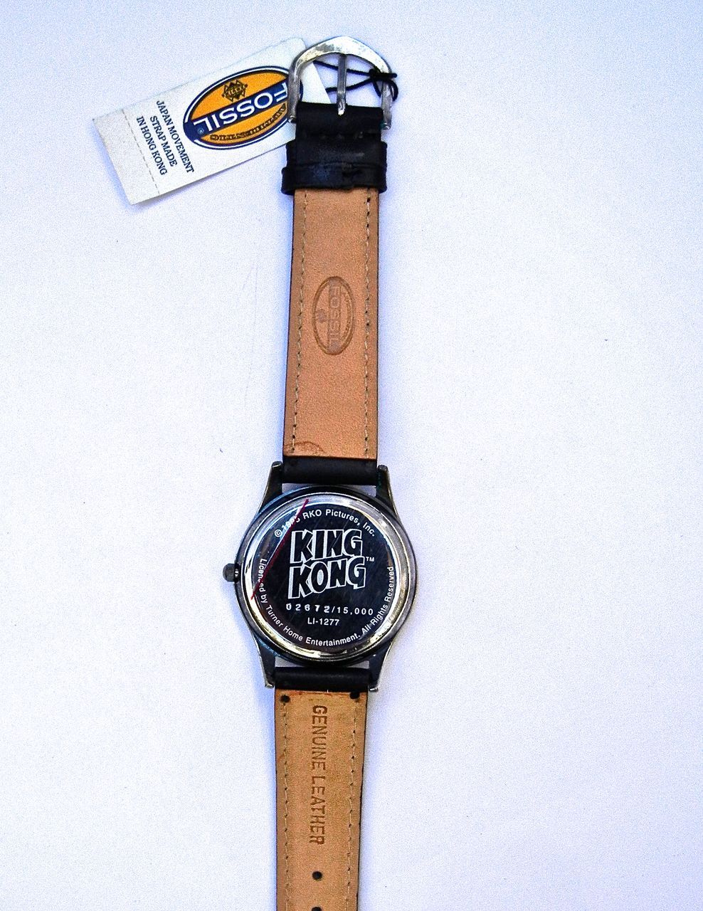 fossil watch serial number location